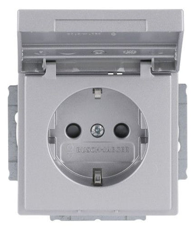BJ 20 EUKNB-83 SCHUKO Steckdosen-Einsatz alusilber future linear