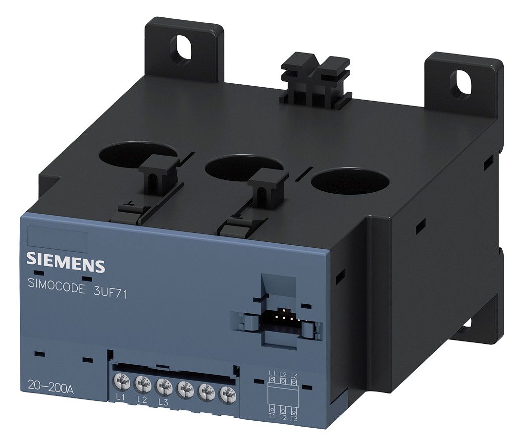 Siemens 3UF7113-1AA01-0 Strom-/Spannungs modul V2 20-200A 120mm Durchsteckw.