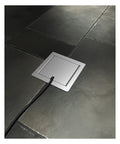 Bodensteckdose 8501E 1x Schuko, Edelstahl gebürstet 8501E-1-1