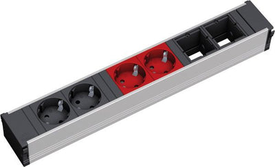 Bachmann 912.025 CONI 2xSchuko 2xSchuko rot 2xABD 2xGST