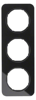 Berker 10132116 Rahmen 3fach R.1 Glas schwarz