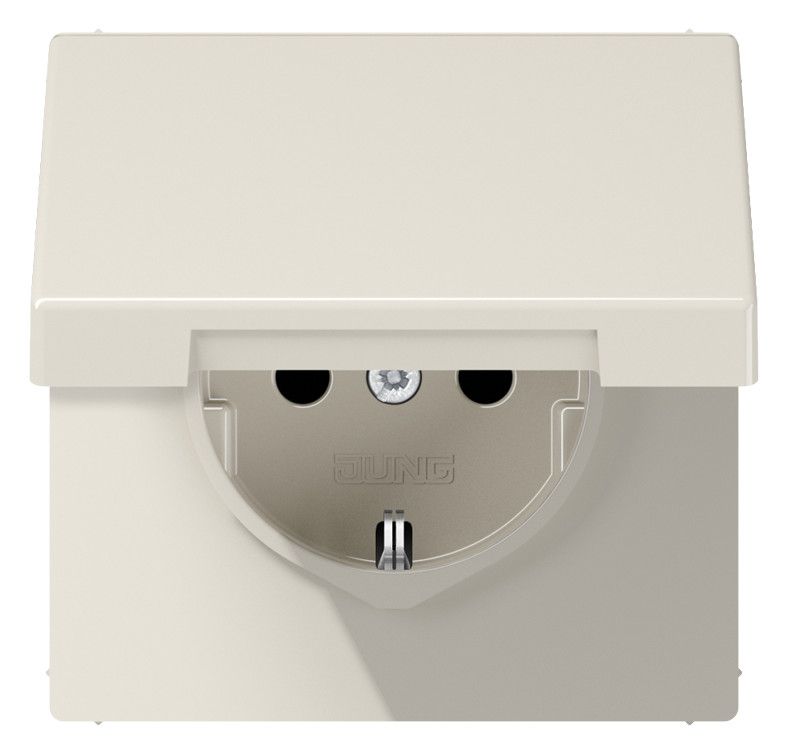 Jung LS1520KIKL SCHUKO Steckdose Klappdeckel erh.Berührungsschutz weiß