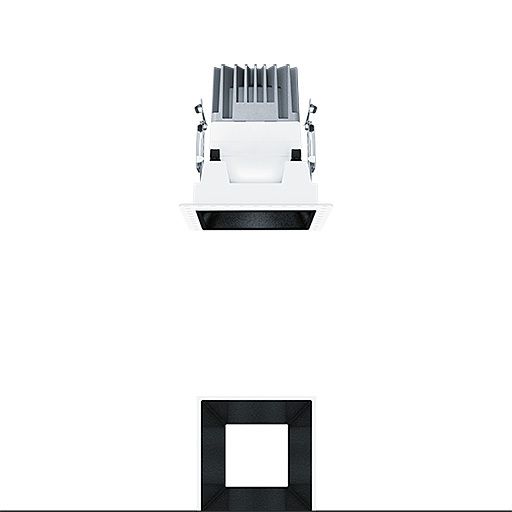 Zumtobel P-INF Q100H LED500-930 LDO BK TL LED Decken-Einbauleuchte 60817929