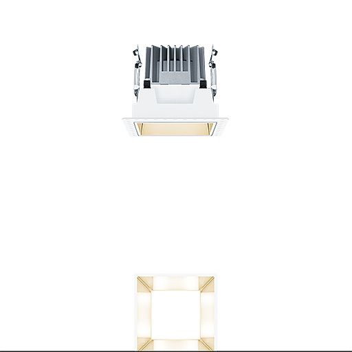 Zumtobel P-INF Q100L LED1000-940 LDO GD TL LED Decken-Einbauleuchte 60817921