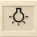 GIRA 021601 Wippe+BSF+Symbol Licht groß tastbar System 55 Cremeweiß glänzend