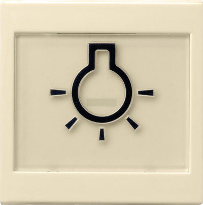 GIRA 021601 Wippe+BSF+Symbol Licht groß tastbar System 55 Cremeweiß glänzend