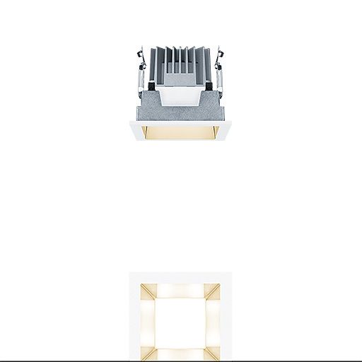 Zumtobel PANOS EVO Q100L 9W LED840 SWI GD WH LED Einbauleuchte 62906980
