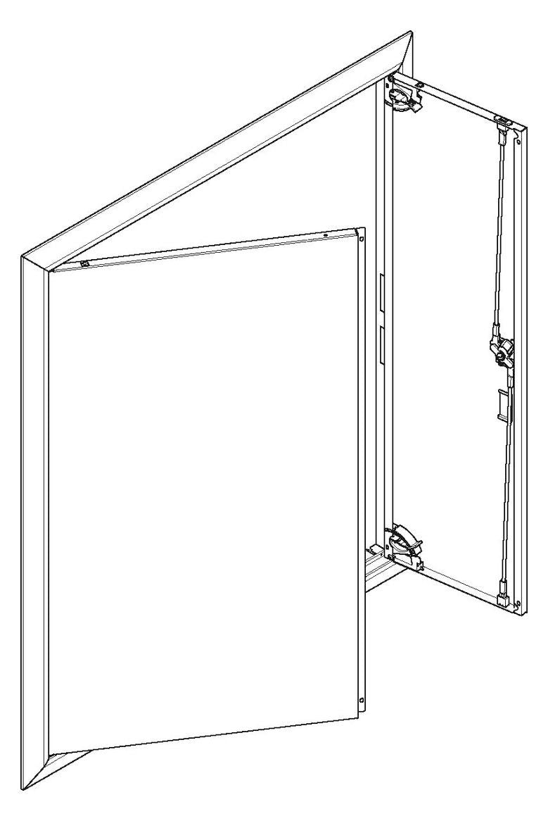 ABN GBRU35T Blendrahmen m.Volltüre f.UP-Flachverteiler,3x5-reihig