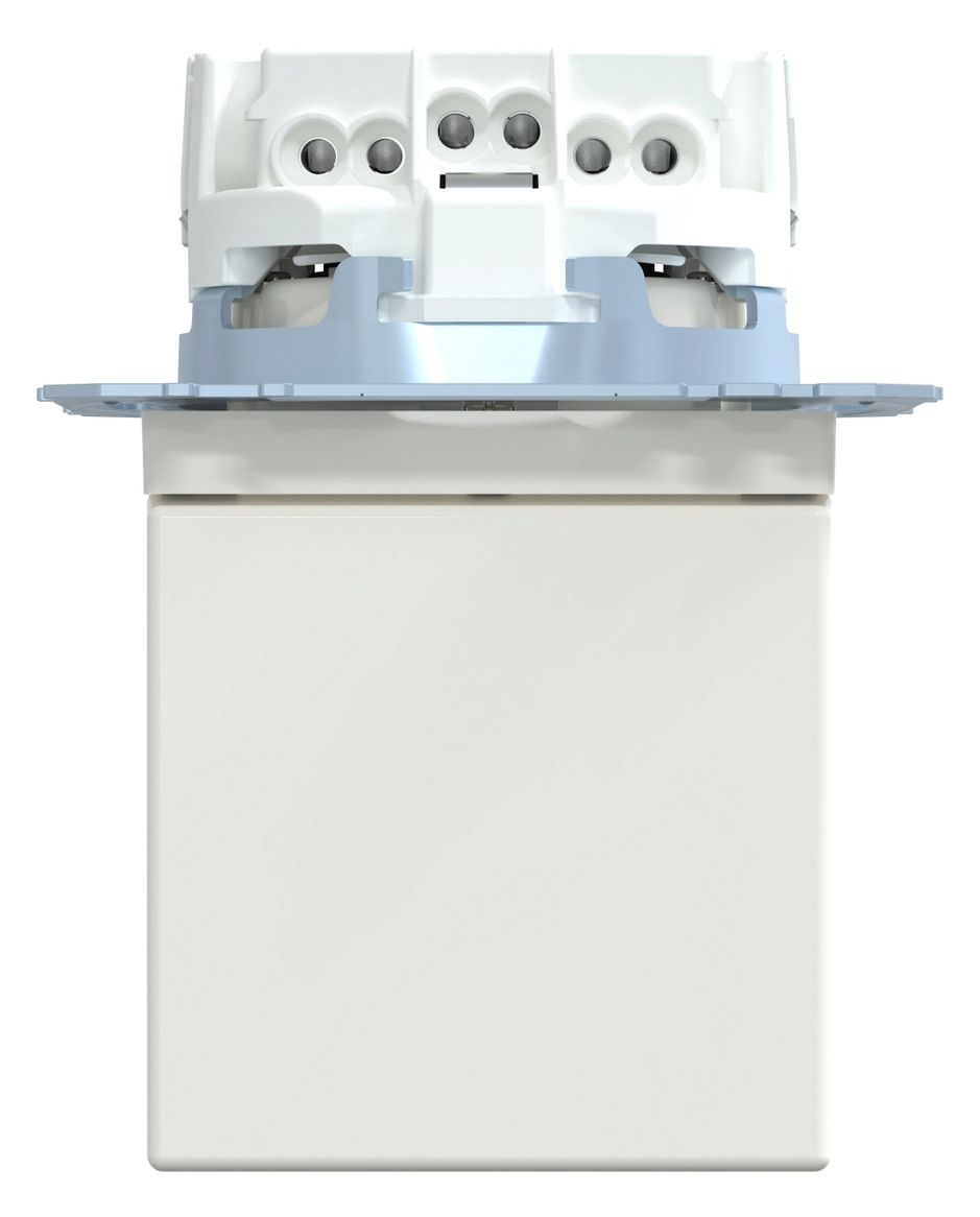 Mert MEG 2310-0319 SCHUKO-Steckdose BRS m.Klappdeckel StK polarweiß glänz. Sys.M