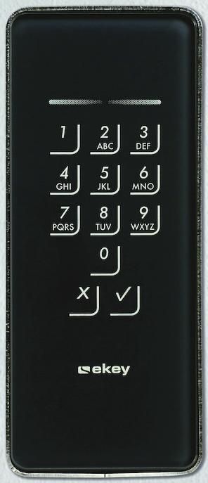 ekey 101714 Montagerahmen KP IN GL AN Glas anthrazit