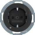Berker 41092045 Steckdose SCHUKO+LED u.erh.BS R.Classic schwarz glänzend