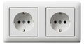 GIRA 479304 SCHUKO-Steckdose 2f verdr.+ Rahmen Standard 55 Reinweiß seidenmatt