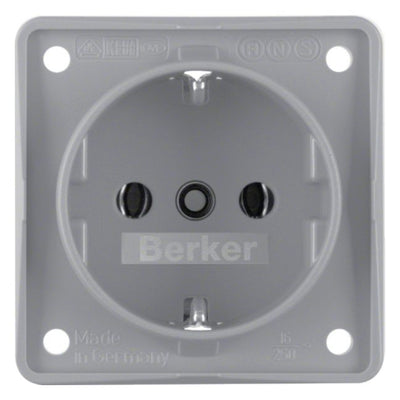 Berker 941852506 Steckdose SCHUKO Integro grau matt