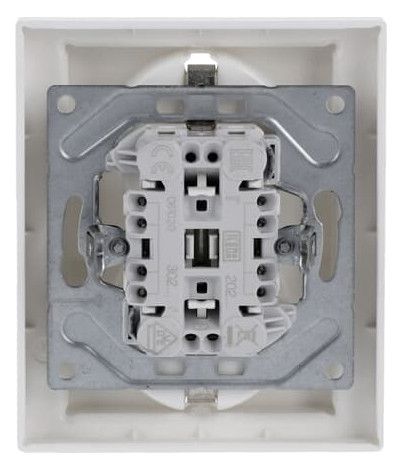 BJ 202 EUJB-84 SCHUKO® Doppelsteckdose volle Abdeckung EBS