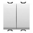 GEWISS GW10078F Doppel-Wechselschalter 2M 2x1P 16AX Steckklemmen Weiss