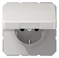 Jung CD1520BFKLLG SCHUKO Steckdose Klappdeckel bruchsicher lichtgrau