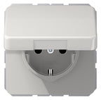 Jung CD1520BFKLLG SCHUKO Steckdose Klappdeckel bruchsicher lichtgrau