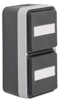 Berker 47703535 Steckdose SCHUKO 2fach senkr.m.Klappd. B-feld Ap W.1 grau