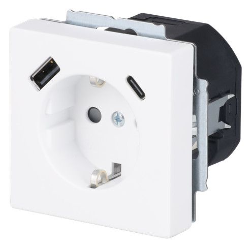 BJ 20 EUCB2USBAC-884 SCHUKO®-/USB-A+C Steckdose