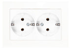 Panasonic WDTC12052WH Plus 55 Schuko Doppelsteckdose reinweiß m.Rahmen