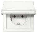 GIRA 441066 SCHUKO-Steckdose Klappdeckel+BSF TX_44 Reinweiß