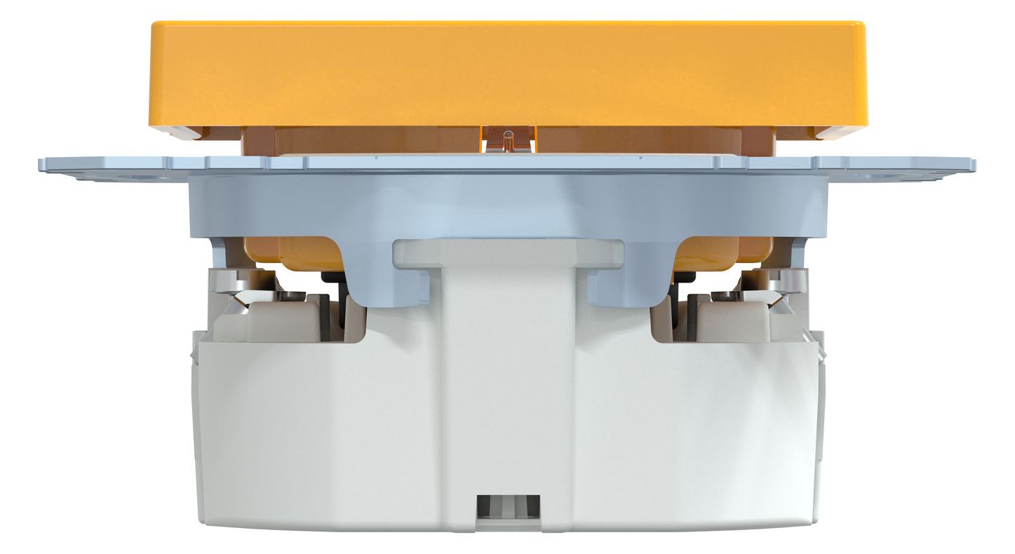 Mert MEG 2302-0307 SCHUKO-Steckdose BRS Sonder m.Schriftfeld StK gelb System M