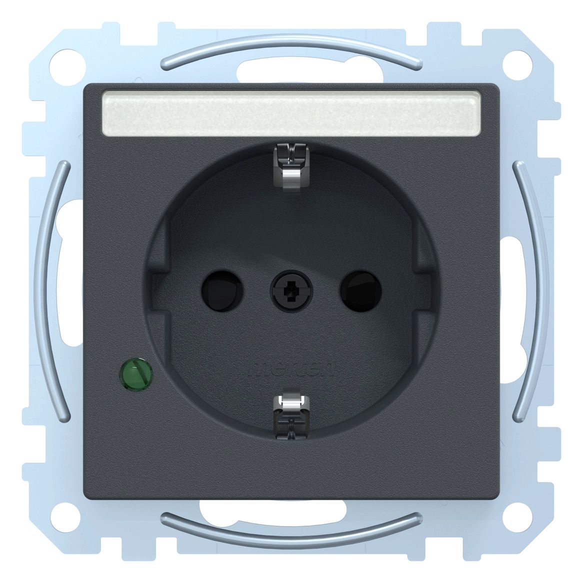 Mert MEG 2305-0414 SCHUKO-Steckdose BRS m.ÜSS+Schriftfeld StK anthrazit System M