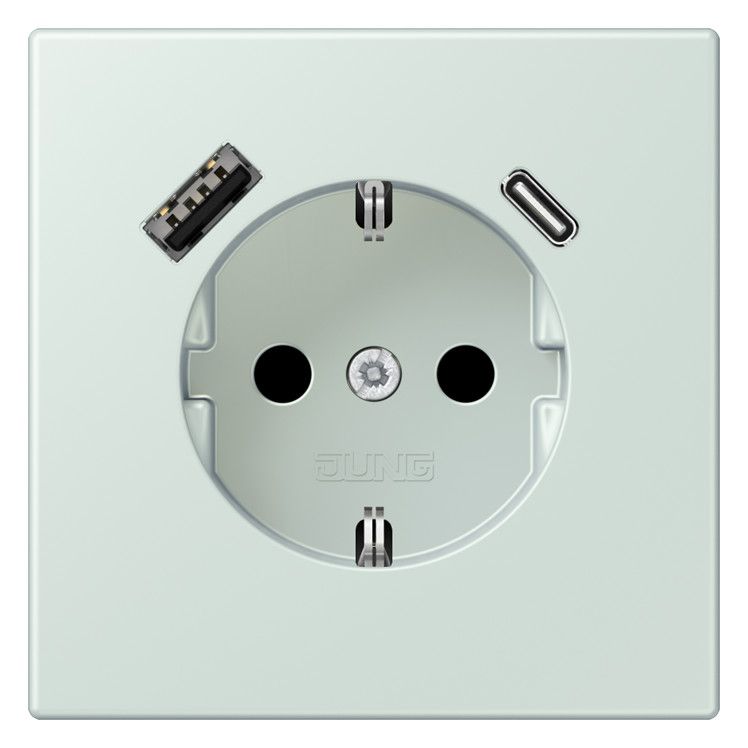 Jung LC1520-15CA215 SCHUKO-Steckd.m.USB Typ AC LC32034