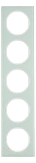 Berker 10152209 Rahmen 5fach R.3 Glas polarweiß