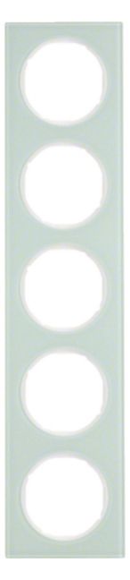 Berker 10152209 Rahmen 5fach R.3 Glas polarweiß