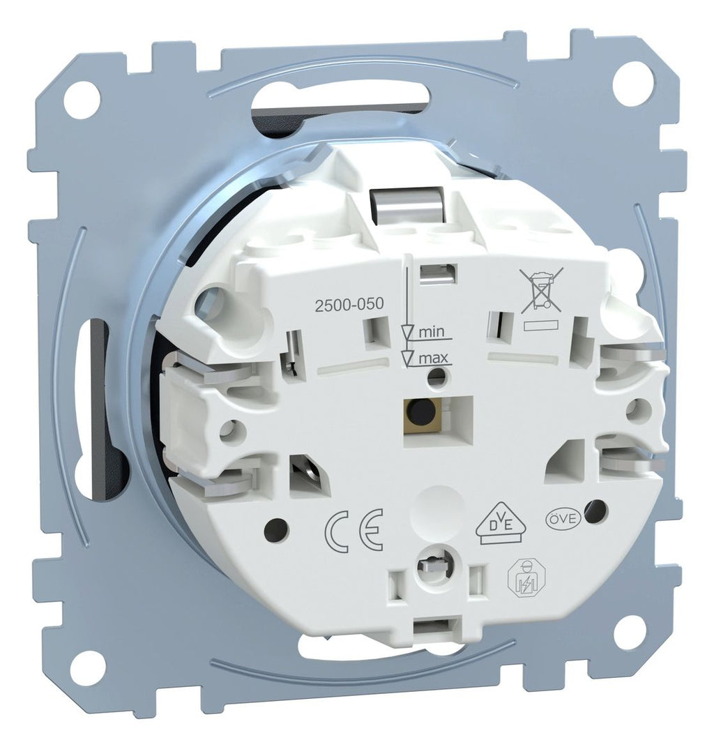 Mert MEG 2303-0414 SCHUKO-Steckdose BRS Ko.+Schriftfeld StK anthrazit System M