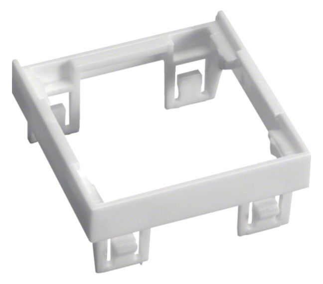 Hager GBVDMR45 Adapterrahmen 45x45mm weiß f.1 Montageplatte Datentechnik