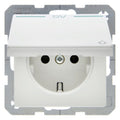 Berker 47516039 Steckdose SCHUKO+Klappd. Q.1/Q.3 polarweiß samt