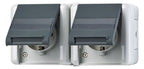 Jung 8220NAWTS SCHUKO® 2fach-Steckd.m.NA u.TS waag.