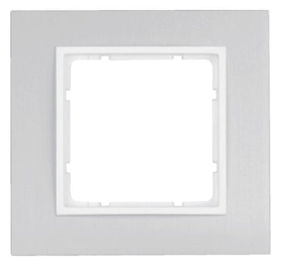 Berker 10116914 Rahmen 1fach B.7 Alu/polarweiß
