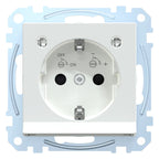 Mert MEG 2304-0325 SCHUKO-Steckdose BRS m.Lichtausl.+LED StK aktivweiß gl.Sys.M