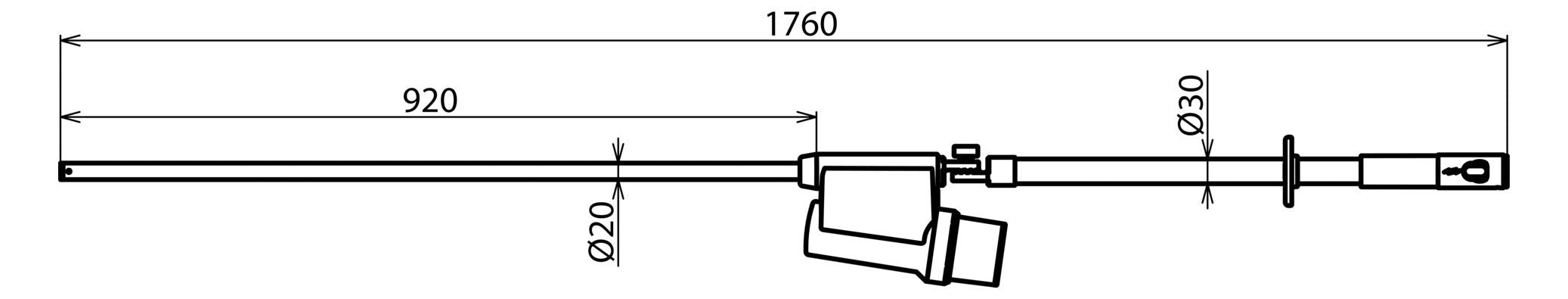 Dehn 783130 PHE4 30 S ZK Spannungsprüfer PHE4 6kV 50Hz Kat.S m.Zahnkupplung