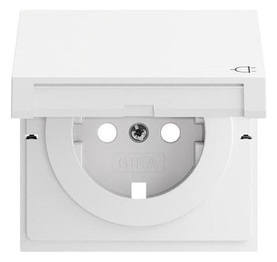 GIRA 492270 Abd.SCHUKO-Steckd.KD Flächenschalter Reinweiß