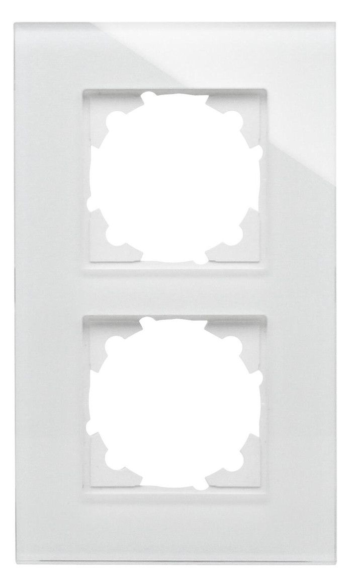 Kopp 405402001 HK07 Glas Abdeckrahmen 2f weiß