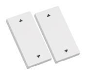ELDAT RTS23-ACC-02-02P2 Wippe AUF/ZU 2x Format 55 weiß für Wandsender RTS23