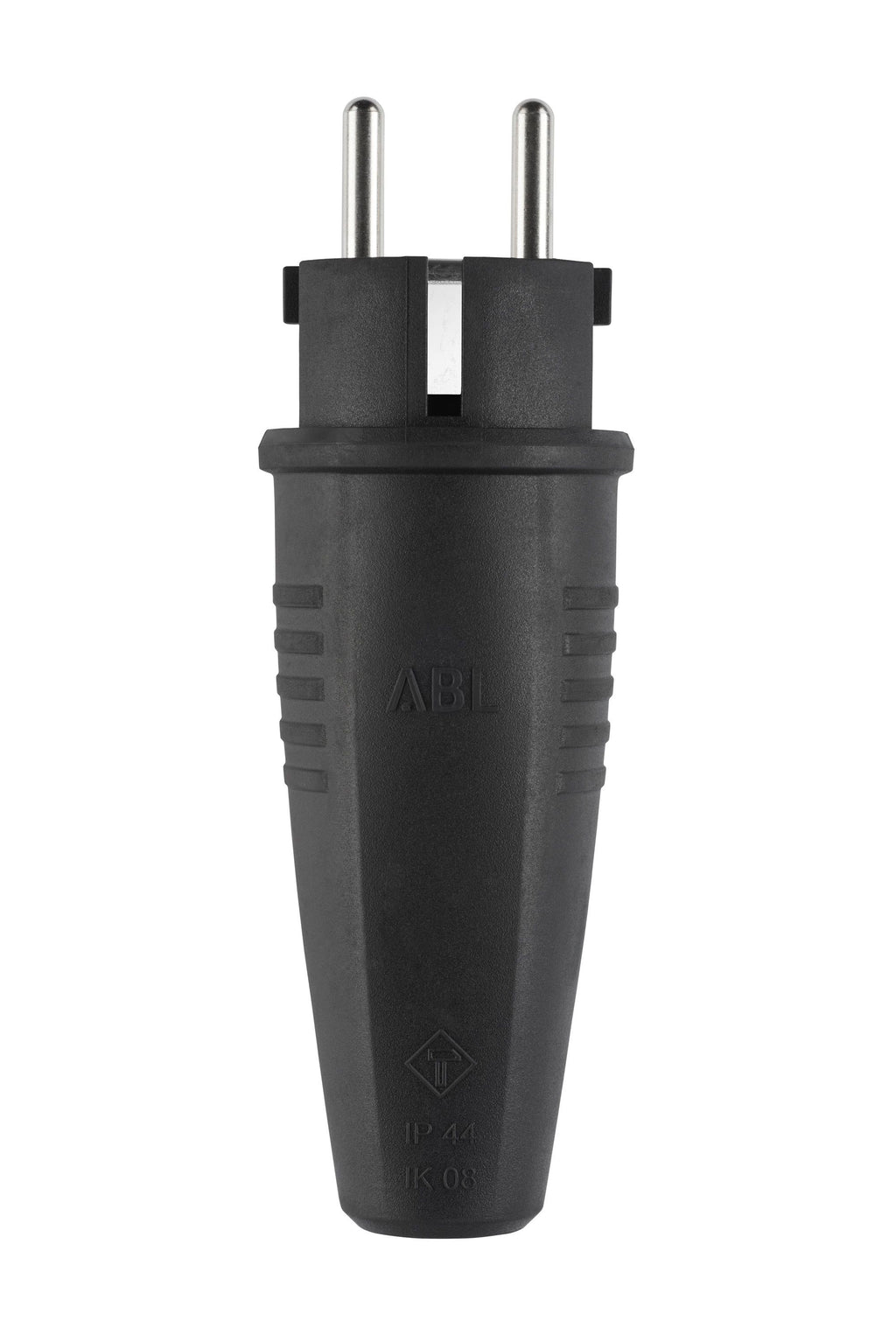 ABL 100000043 Expert Stecker SCHUKO & fr-be Gummi (TPE) schwarz sv IP44 Typ