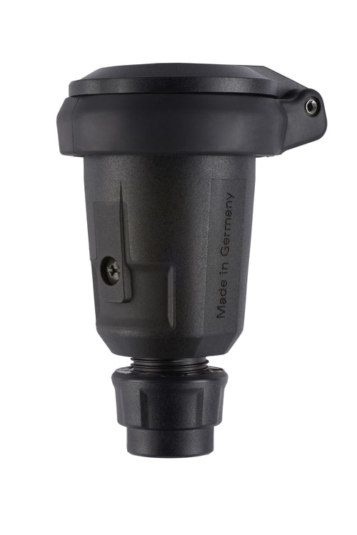 ABL 100000084 Hightech Kupplung SCHUKO Elamid schwarz selbstschl.IP54 Typ 1580