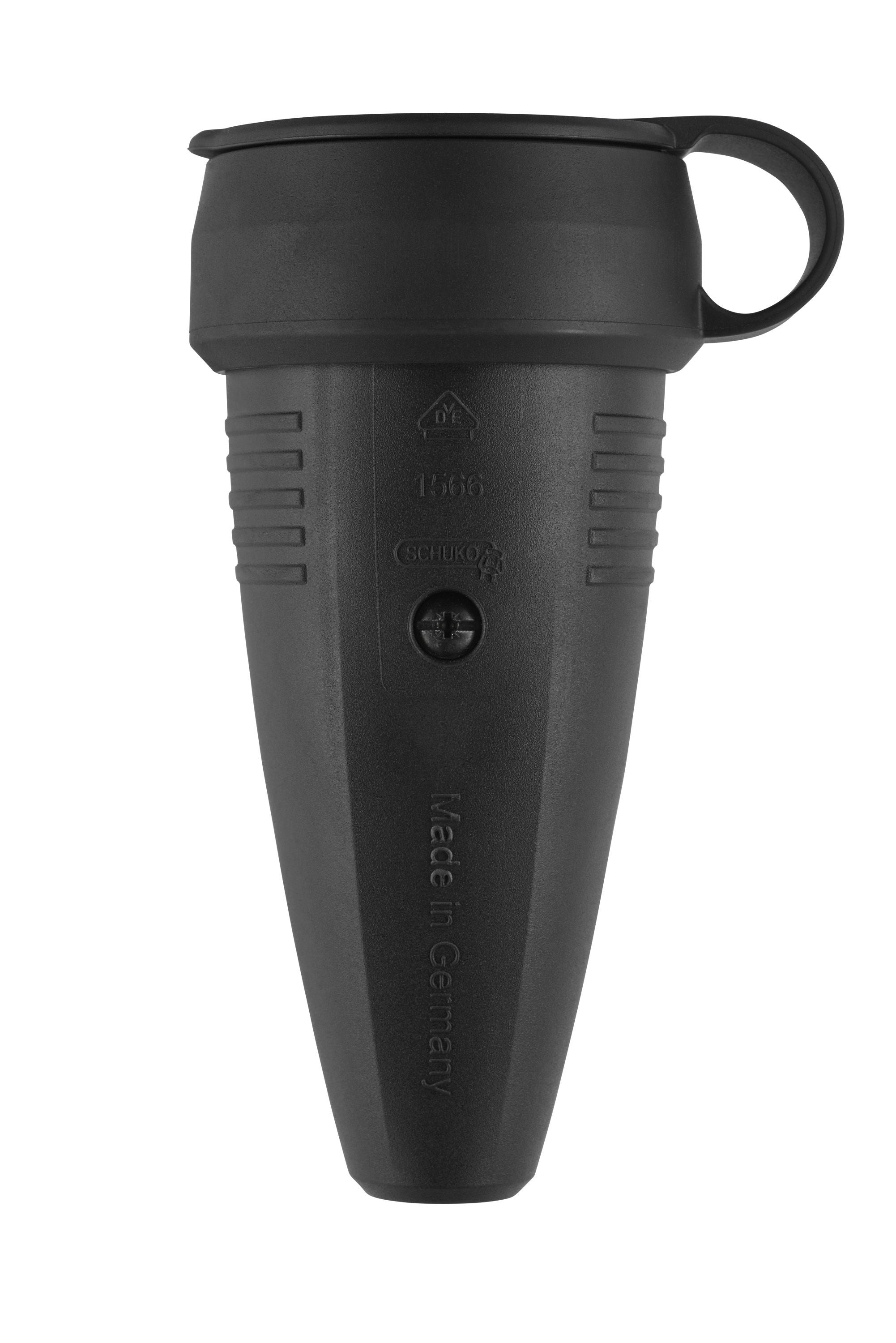 ABL 100000049 Original Kupplung SCHUKO Gummi (TPE) schwarz Manschette IP44 Typ