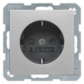 Berker 41236084 Steckdose SCHUKO m.erh.BS u.Liftkl. Q.1/Q.3 alu samt lack