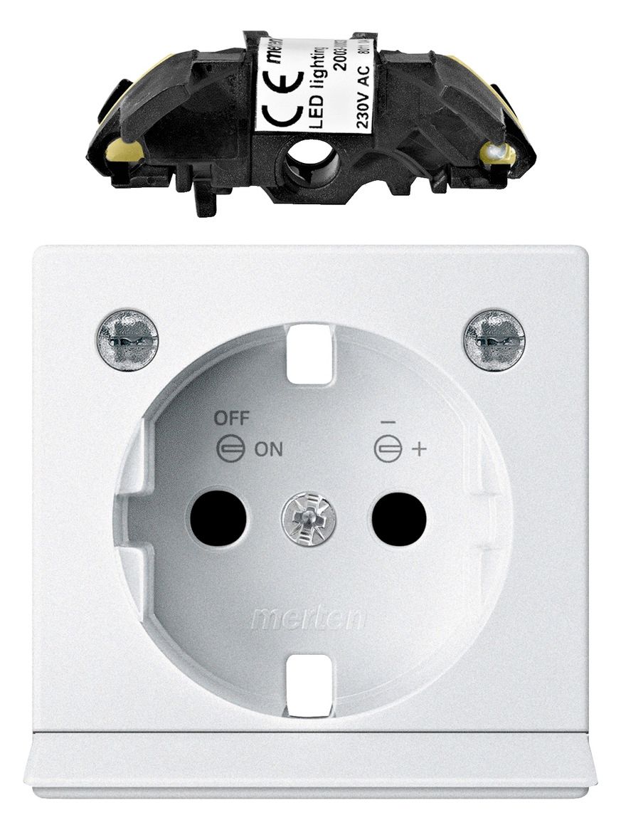 Mert MEG 2334-0419 Erweiterungsset LED f.Steckdose polarweiß System M