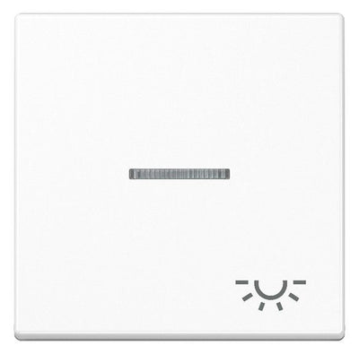 Jung A590KO5LWW Wippe Symbol Licht m.Lichtleiter Serie A alpinweiß