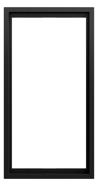 GIRA 100284 Abdeckrahmen 2f o.M.Gira F300 Schwarz m(lack.)