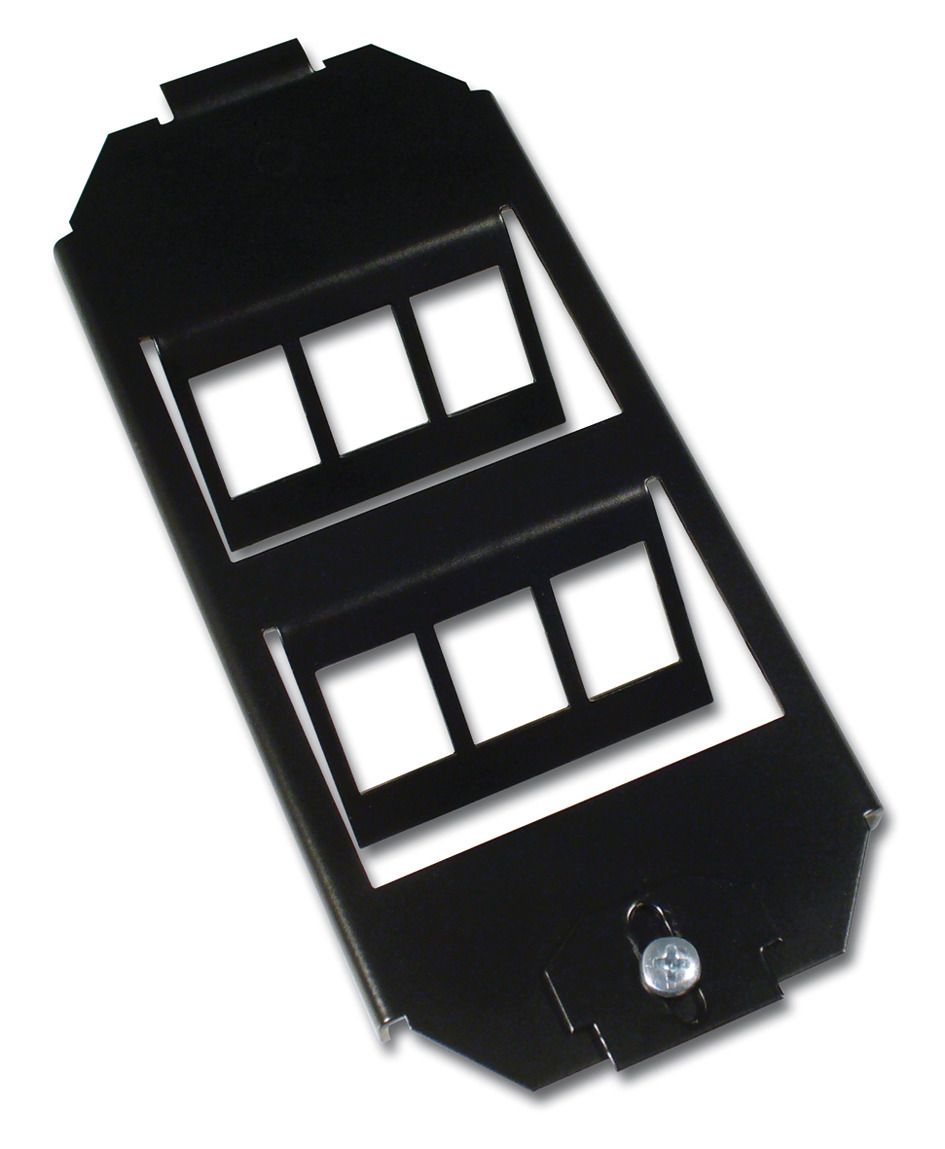CobiNet 115100 Tragrahmen f.Unterflur- systeme Leerträger f.6KS-Module Keystone