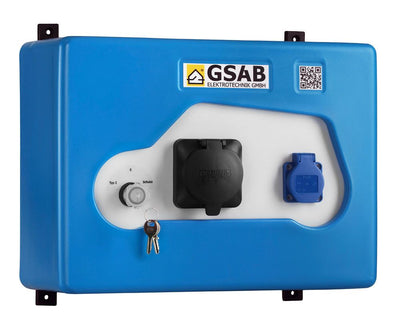GSAB 43W-Profi-22 Ladebox Typ2 + Schuko 22kW Privat Gewerbe Hotel m. FI-LS