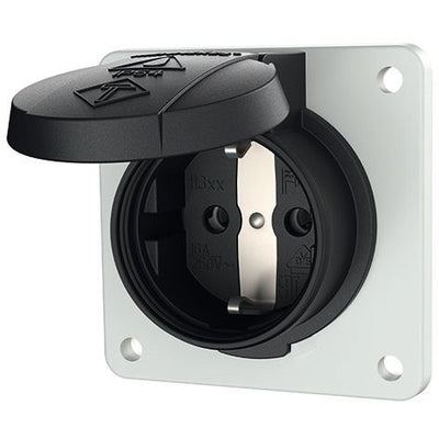 Mennekes 11312F SCHUKO schwarz 16A2p+E 230V IP54